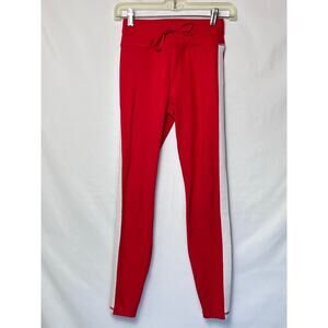 Spiritual Gangster Red/White Striped Athletic Lounge Athleisure Pants - XS